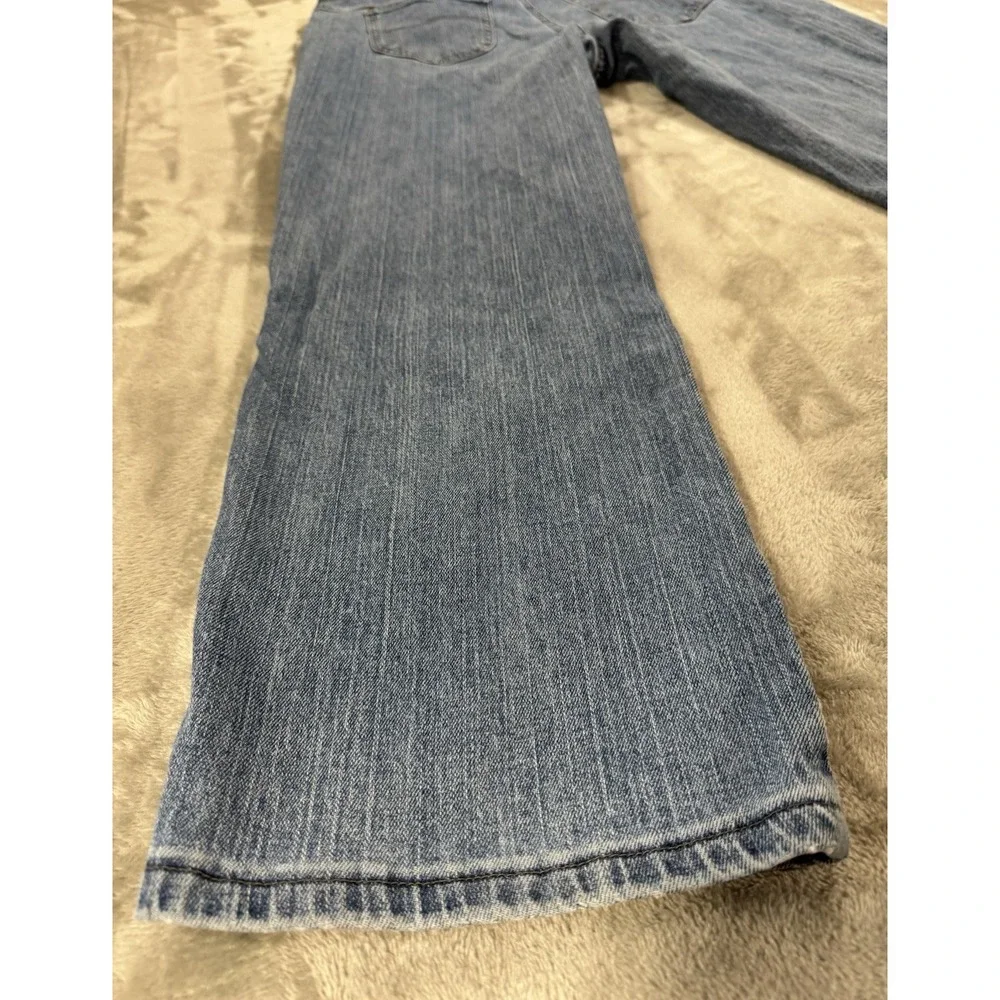 Lee Womens Jeans 16 Short Relaxed Straight Leg High‎ Rise Stretch Light Wash